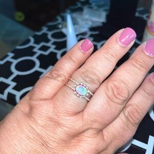 She Dazzles Me- Bomb Party Opal ring